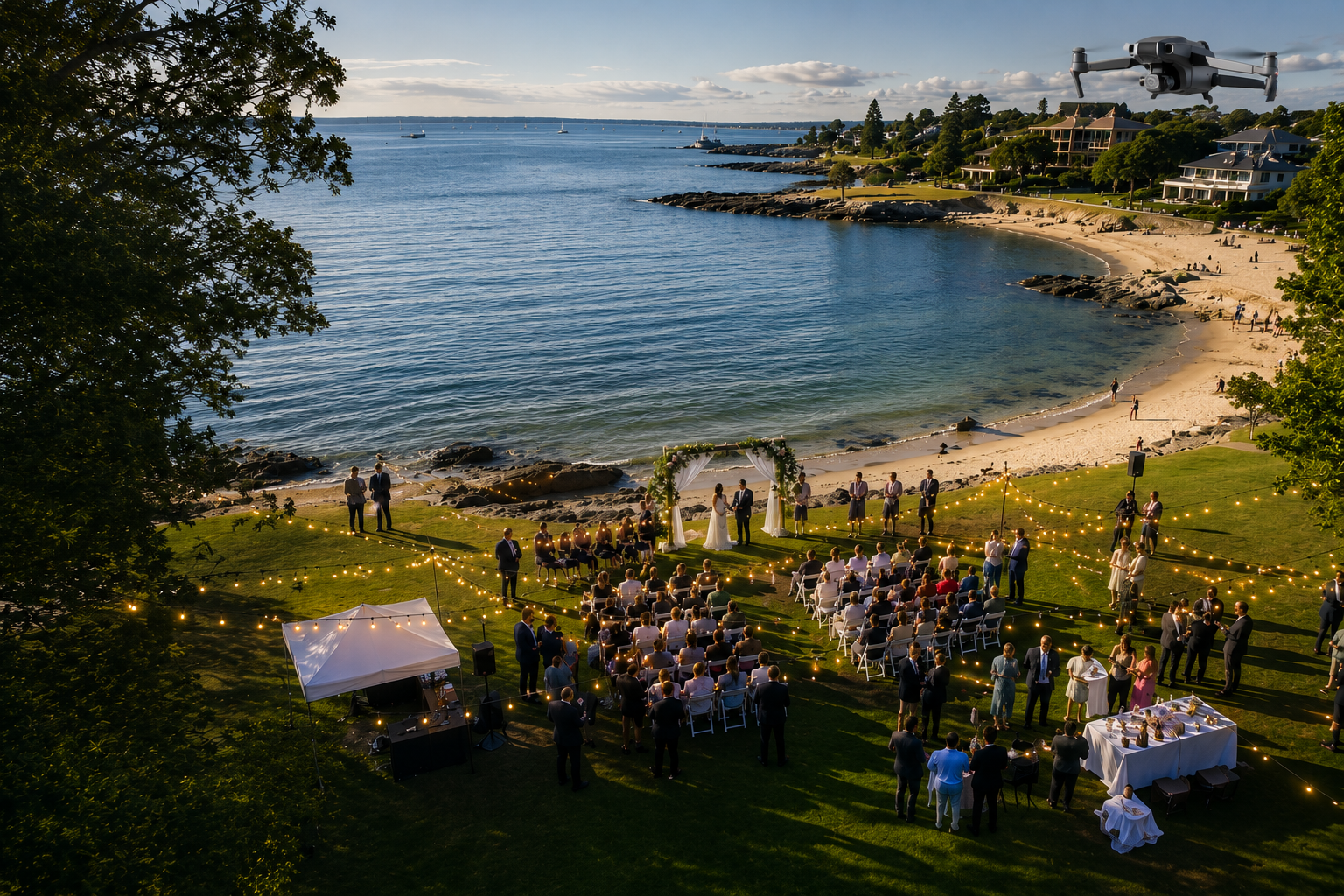 Wedding family events drone Victoria BC